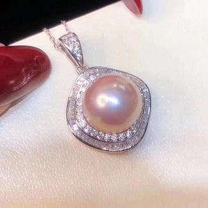 11.0 - 12.0mm Pink Pearl Pendant