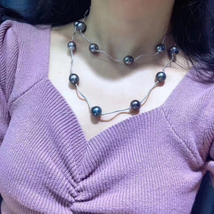 10.5-13.0mm Tahitian Pearl Long String Necklace
