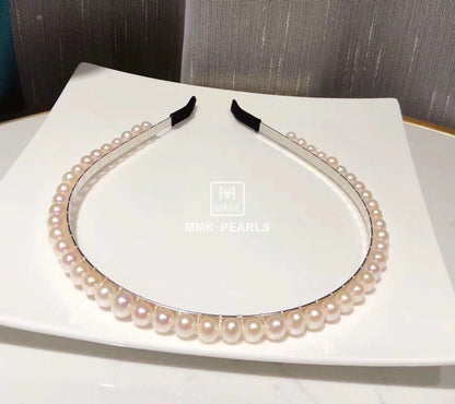All Natural AAA Pearl Headband