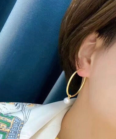 Convertible Medium Hoop Statement Earrings