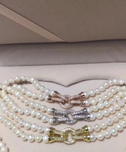 7–8mm Convertible Double-Strand Pearl Jewelry Set