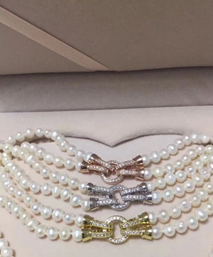 7-8mm Multiway Double-String Necklace And Bracelet Gift Set
