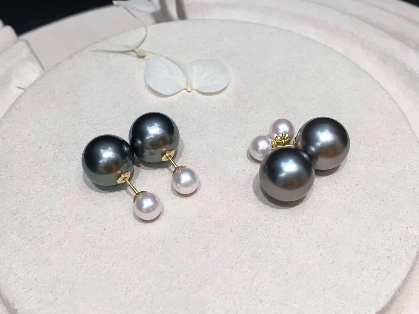 Akoya Pearl And Diamond Drop Earrings | Lux Bond & Green