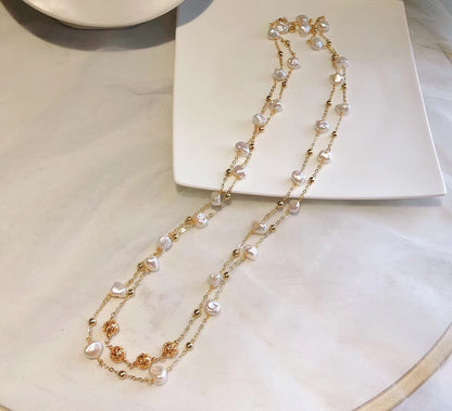 Wild Baroque Pearl Long Necklace