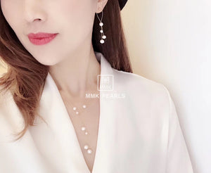 MMK 2-Pearl Necklace, 1-Pearl Earrings