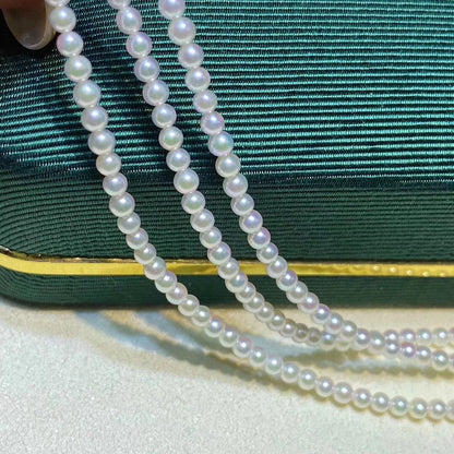 Delicate Japanese Akoya Pearl Necklace | 18K Gold | Pearls 2.5–3.0mm
