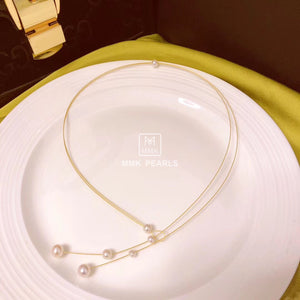 MMK 2-Pearl Necklace, 1-Pearl Earrings