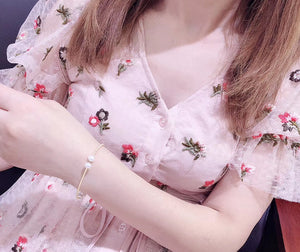 One Size Double-Way Pearl Bracelet