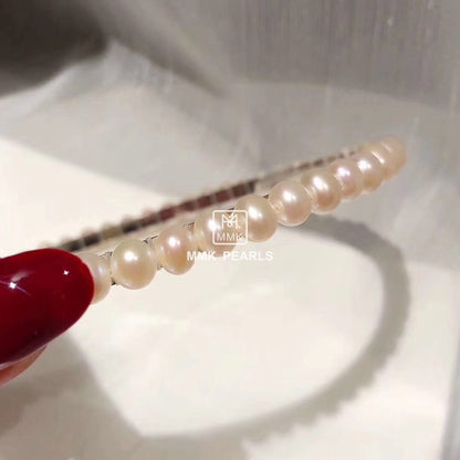 All Natural AAA Pearl Headband