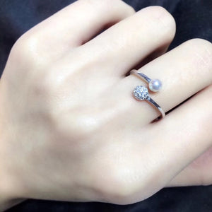 Akoya Pearl Handmade Silver Ring By MMK